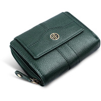 Hammonds Flycatcher Leather Ladies Wallet For Woman With 14 Card Slots - Clutch Purse For Women, Ladies Wallet For Women Stylish, Ladies Purse For Women Wallet, Purse For Woman, Green