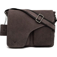 Wildhorn Leather Messenger Bag For Men I Handcrafted I Adjustable Strap I Dimension:L- 11 Inch H-9.5 Inch W- 3 Inch
