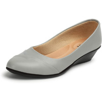 Denill Women Wedge Ballet Shoes Uk- 5 Grey