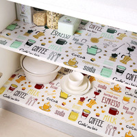 Wolpin Anti-Slip Kitchen Cabinet Drawer Shelf Mat Liner Sheets (45 Cm X 3 M Roll) Waterproof Strong Table Mat Eva For Bathroom, Fridge Mat Textured Multipurpose (White Printed), Ethylene Vinyl Acetate