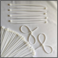 Shivansh Technology Cable Zip Ties,White(100 Mm X 2.5 Mm,4" Inch,Pack Of 100)Multi-Purpose Self-Locking Nylon Teeth Grip Cable Ties Cord Management Ties,Plastic Ties For Home,Office,Garden,Workshop.