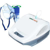 Ambitech Easy Nebulizer Machine With 2 Year Replacement Warranty For Adults & Kids, White