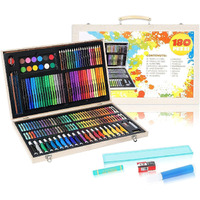 Karp Children Deluxe Art Drawing Set For Kids Case Art And Craft Supplies Drawing And Painting Set Great Gift (180Pcs - Multi)