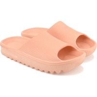 Beonza Women Stylish Slides Flip Flops Slippers Rose Gold,6