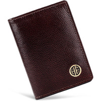 Hammonds Flycatcher Genuine Leather Card Holder Wallet For Man & Women - Credit Card Holder For Men, Rfid Credit Card Wallet For Men, 6 Card Slots, 1 Currency Slot, Atm Card Holder For Men - Brown