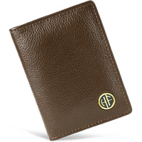 Hammonds Flycatcher Genuine Leather Card Holder Wallet For Man & Women - Credit Card Holder For Men, Rfid Credit Card Wallet For Men, 6 Card Slots, 1 Currency Slot, Atm Card Holder For Men - Brushwood