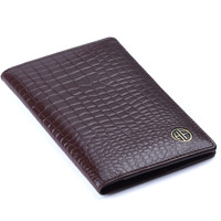 Hammonds Flycatcher Genuine Leather Passport Cover For Men, Passport Cover For Women, Rfid Passport Holder For Men Travel Accessories For Men, Passport Bag For Men, 3 Atm Card Slots - Croc Brown