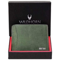 Wildhorn Rfid Protected Leather Wallet For Men, Green Hunter
