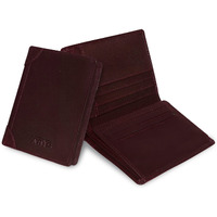 Abys Genuine Leather Unisex Card Holder||Credit Card Case (Wine)