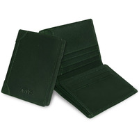 Abys Genuine Leather Unisex Card Holder||Credit Card Case (Olive)