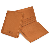 Abys Genuine Leather Unisex Card Holder||Credit Card Case (Tan Hunter)