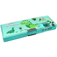 Funblast Multifunctional Pencil Box For Kids, Dinosaur Pencil Box, Kids Pencil Box For Boys & Girls, Magnetic Pencil Box For Boys, Pop Up Pencil Box - Plastic, Multicolor