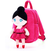 Frantic Kids Soft Cartoon Animal Travelling School Bag Soft Plush School Bagpack Boys Girls Baby For 2 To 5 Years Baby/Boys/Girls Nursery, Preschool,Picnic(Rani_Ballerinadoll)