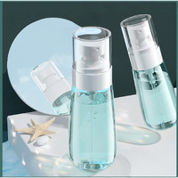 Wolpin Plastic Transparent Spray Bottles For Toiletries Empty Refillable Reusable Cosmetic, Toner Fine Mist Perfume Travel Spray Bottle 100 Ml (Set Of 2 Pcs)