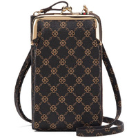 Palay Crossbody Phone Bag For Women Stylish Pu Leather Mobile Cell Phone Holder Pocket Purse Wallet Bag Pouch With Zipper Sling Bag Mini Shoulder Bags Brown