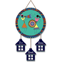 Artvibes Warli Dancing Art Wooden Wall Hanging Decorative Items For Home | Gifts | Wood Wall Hanger | Decoration For Living Room | Artworks | Modern Decor Items (Wh_7206N)