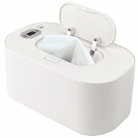 Kidhut Baby Wet Wipe Warmer Dispenser Box With Type-C Cable, 40-60 Wide Range Adjustment (White)