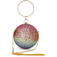 Tooba Women Clutch Multi Glitter