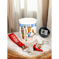 Since 7 Store Cristiano Ronaldo Gift Box For Cr7 Fans, Includes 4 Products: 1 Cr7 Mug, 1 Keychain, 1 Keychain Lanyard & 1 Badge
