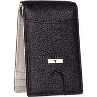 Urban Forest Eddy Black/Sand Money Clip Leather Wallet For Men