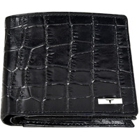 Urban Forest Carl Printed Black Leather Wallet For Men