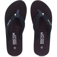 Doctor Extra Soft Ortho Care Dr Orthopaedic Grey Super Comfort Fit Flat Cushion Women's Flip-Flop House Slippers