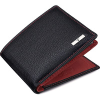 Urban Forest Kyle Rfid Blocking Black/Red Leather Wallet For Men.