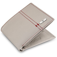 Urban Forest Liam Sand/Red Leather Wallet For Men