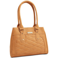 Fostelo Women's Vegan Leather Paulie Handbags Shoulder Hobo Bag Ladies Purse (Yellow) (Large)