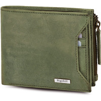 Rigohill Cuba Olive Leather Wallet For Men | Rfid Blocking Mens Wallet | Wallets Men Leather