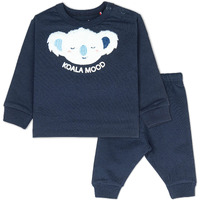 Ariel Cotton Fleece Clothing Sets For Boys & Girls - Unisex Winter Clothing Sets Full Sleeve T-Shirt & Pant, Blue, 3 Months-6 Months