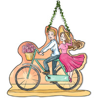 Artvibes Couple Wall Hanging For Home Decor | Couple Gifts | Valentine Decor Items For Girlfriend Boyfriend Husband Wife | Living Room Decoration | Art Piece For Bedroom (Wh_8304N)