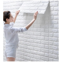 Rudved Pe Foam Brick Wall Stickers Diy Self Adhesive 3D Brick Design Wall Panels Peel And Stick Wallpaper Anti Fouling Wall Tiles For Home Dcor(77Cmftx70Cm, Approx 5.8Sqft) (Pack Of 30)