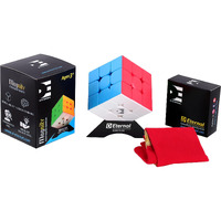 D Eternal Magnity 3M Magnetic Cube 3X3 High Speed Stickerless Magic Magnet Speed Cubic Puzzle Cube 3 By 3 Game For Kids Boys & Girls, Multicolor