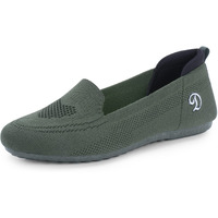 Doctor Extra Soft Flexible Memory Foam Women's Shoes For Walking Gym Training,Casual, Sports,Slip-On,Lightweight Lace Up Athletics Slipon Running Sneaker For Ladies And Girls D-1003-Olive-5 Uk