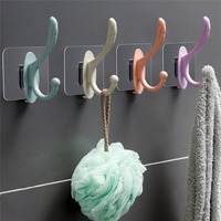 Chillyfit Wall Hooks For Hanging Strong, 10 Pack Adhesive Hooks For Wall Heavy Duty, Self Adhesive Hook For Kitchen Accessories, Clothes Hanging, Sticky Photo Frame Hangers,Stainless Steel,Transparent