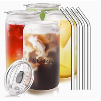 Kikiluxxa Green Tea Glass Fuit Milk Juice Sipper Tumbler Mug With Lid And Glass Straw Cup For Kids-540Ml - Pack Of 1 - Beer And Soda/Tea/Coffee Can Sipper Wtih Lid Straw