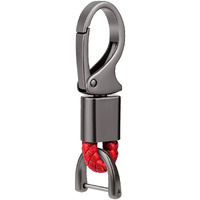 Contacts Red Braided Keychain Leather Strap Keyring Accessories Car Key Chain Ring Pu Rope Hook1 Keyring With Zinc Alloy (Pack Of 1) | Zinc