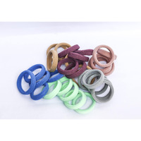 Diversa Seamless Thick Cotton Hair Rubber Bands, Durable Elastic Ties, Ponytail Holders, Hair Accessories For Women & Girls - Natural Colors (Pack Of 100 Pcs)