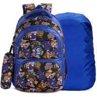 Chris & Kate Multi-Print School Backpack For Boys And Girls - Essential For School, College, Casual Use - Includes Free Stationery Pouch And Rain/Dust Cover, 32 Liter