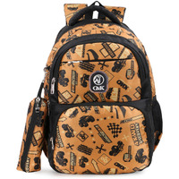 Chris & Kate Boys And Girls Multi-Print School Backpack-Essential For School, College, Daily Use-Includes Free Stationery Pouch And Rain/Dust Cover,35 Litres