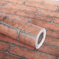 Vaidika Red Brick Kitchen Backsplash Wallpaper, Self-Adhesive Wall Sticker Waterproof Anti-Mould And Heat Resistant For Walls Drawer (5 M Red Brick Xo)