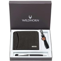 Wildhorn Gift Hamper For Men I Leather Wallet, Keychain & Pen Combo Gift Set I Gift For Friend, Boyfriend,Husband,Father, Son Etc (D.Brown H M)