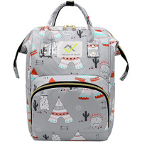 House Of Quirk Baby Diaper Bag Maternity Standard Backpack (Grey Winter), 21 Litre