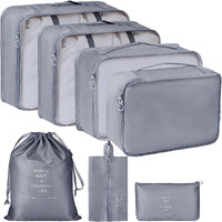 Petrice Nylon Travel Organizer, Packing Cubes For Travel, Travel Essentials, Toiletry Bag, Packing Bags For Clothes, Travel Organizer For Women, Cubes Travel Organizer (Grey, 32.004 Cm, 11.9 Cm)