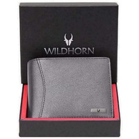 Wildhorn Rfid Protected Leather Wallet For Men, Grey