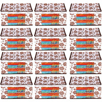 Acnos Premium Brand Metalic Brown Design White Chain 12 Piece Non Woven Large Size Saree Cloth Cover Set Pack Of 12