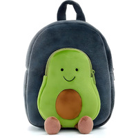 Delicado Backpack For Kids, Cute Small Toddler Kids Preschool Backpack Original Cartoon Mini Children Nursery/School/Picnic/Travelling Bag For Baby Boy/Girl Age 1-5 Years (Avocado)
