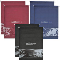 Shoeshine Shoe Bag For Storage Shoes For Men And Women Travel Essentials Shoe Cover And Shoe Bags Pouches Transparent Shoe Bag For Travel Or Accessories - Pack Of 6 Shoe Pouch
