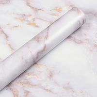 Nareval Waterproof Wallpaper White Gold Marble Wallpaper Furniture Waterproof Wallpaper Self Adhesive Marble Wallpaper Wallpaper Stickers For Wall (Size 60 * 200 Cm) (White Gold J2)